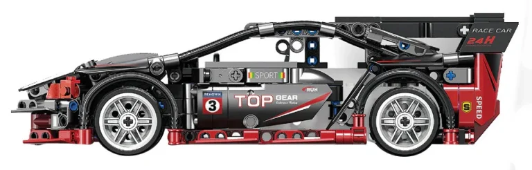 Rc Set Kockica Sportski Automobil Crni 585 Dijelova 4