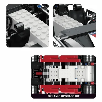 Rc Set Kockica Sportski Automobil Crni 585 Dijelova 7