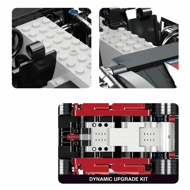 Rc Set Kockica Sportski Automobil Crni 585 Dijelova 7