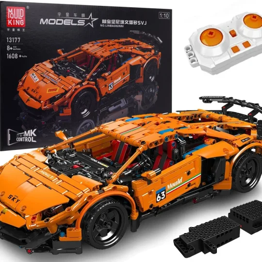 Rc Set Kockica Sportski Automobil Narančasti 1:12 1488 Dijelova 1