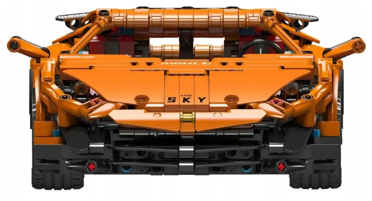 Rc Set Kockica Sportski Automobil Narančasti 1:12 1488 Dijelova 4