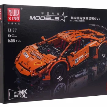 Rc Set Kockica Sportski Automobil Narančasti 1:12 1488 Dijelova 7