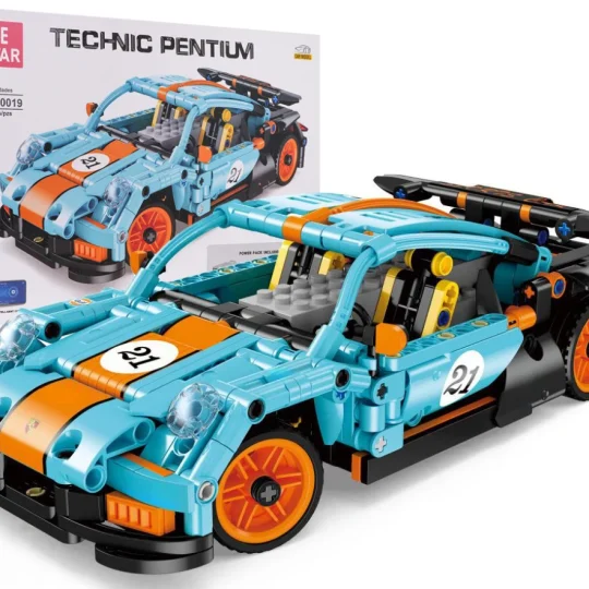 Rc Set Kockica Sportski Automobil Plavo Narančasti 534 Dijela 1