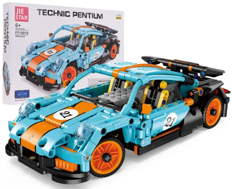 Rc Set Kockica Sportski Automobil Plavo Narančasti 534 Dijela 1