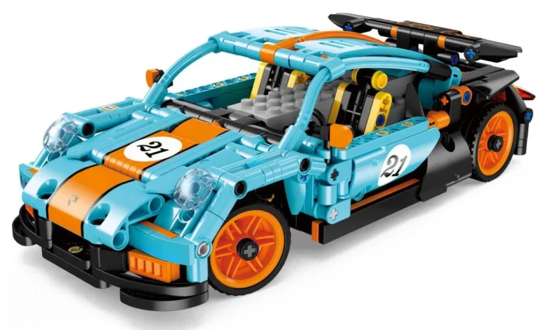 Rc Set Kockica Sportski Automobil Plavo Narančasti 534 Dijela 4