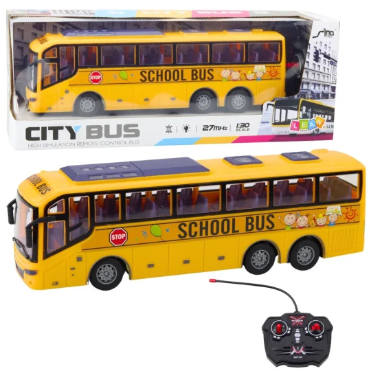Rc školski Autobus 1:30 Sa Svjetlima Na Daljinsko Upravljanje, žuta 1