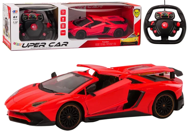 Rc Sportski Auto 1:12 S Otvorenim Vratima, Crveni 1