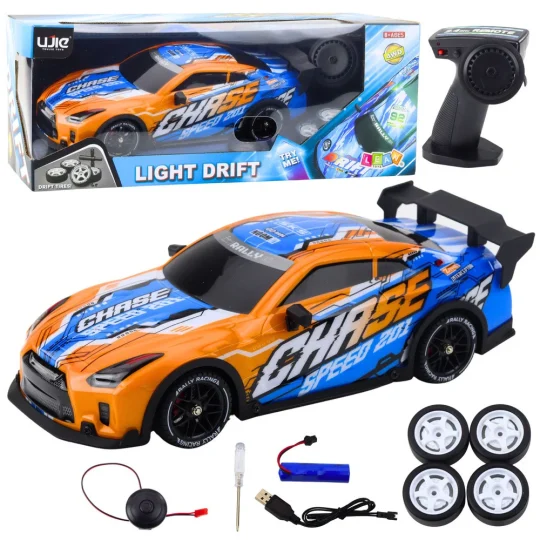 Rc Sportski Auto S Drift Karoserijom I Led, Narančasti 1