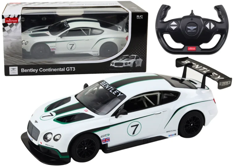 Rc Sportski Automobil 1:14 Bentley Continental Gt3 Bijela Boja 1