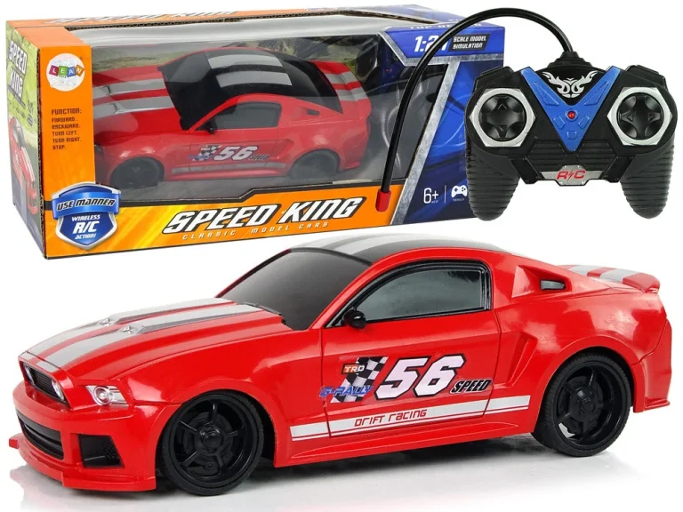 R/c Sportski Automobil 1:24 Trkaći Automobil S Crvenim Zatamnjenim Prozorima 1