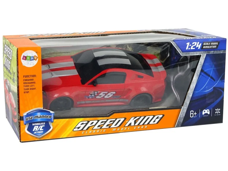 R/c Sportski Automobil 1:24 Trkaći Automobil S Crvenim Zatamnjenim Prozorima 7