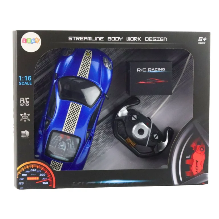 Rc Sportski Automobil Plavi 1:16 Sa Svjetlima 5