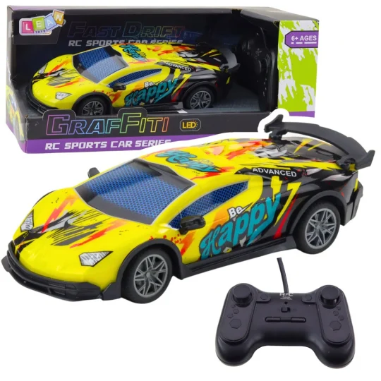 Rc Sportski Automobil S Daljinskim Upravljačem, Led Svjetla, žuta 1:22 1