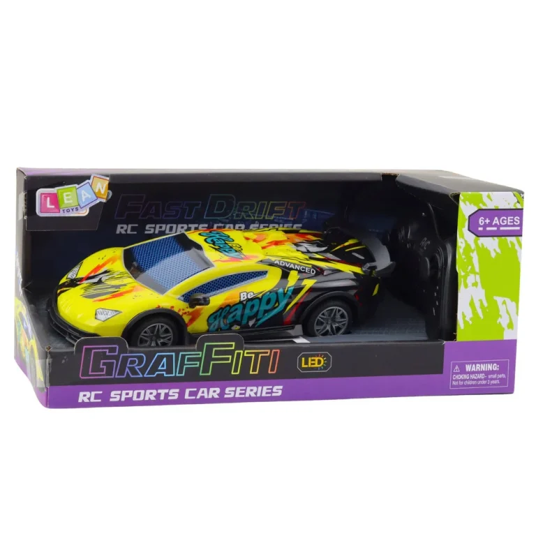 Rc Sportski Automobil S Daljinskim Upravljačem, Led Svjetla, žuta 1:22 5