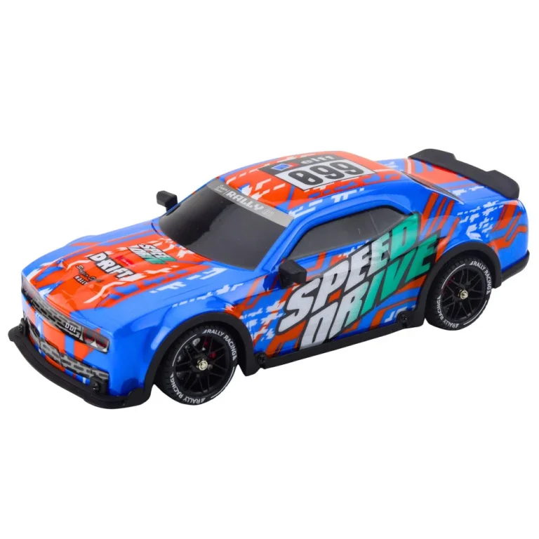 Rc Sportski Automobil S Osvijetljenim Drift Tijelom, Plavi 2