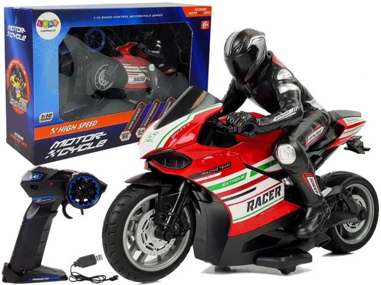 Rc Sportski Motocikl 2.4g, Domet 35 M, Crveni 1