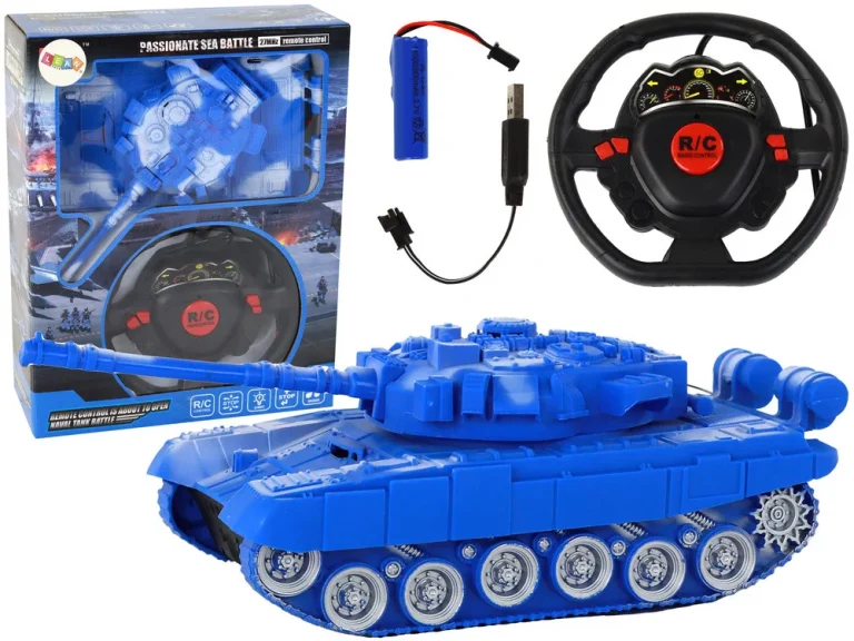 Rc Tenk 1:18 Sa Svjetlima I Zvukom, Plavi 1