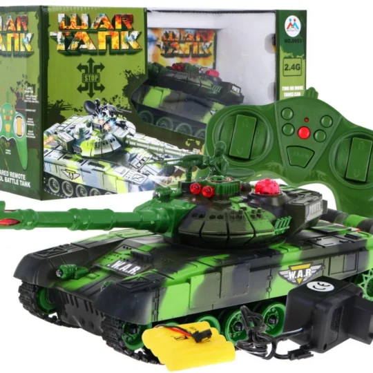 Rc Tenk Za Djecu 3+ S Pucanjem, Zeleni 1