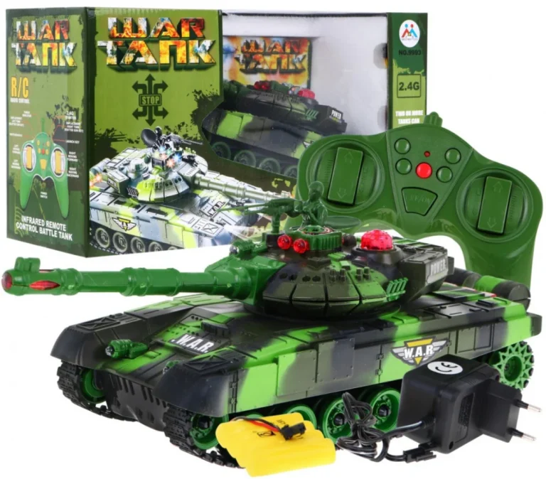 Rc Tenk Za Djecu 3+ S Pucanjem, Zeleni 1