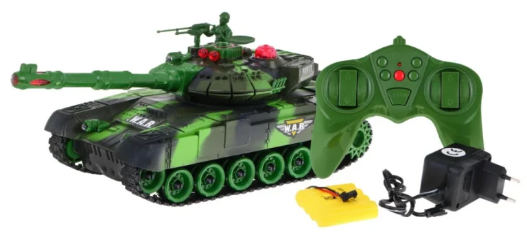 Rc Tenk Za Djecu 3+ S Pucanjem, Zeleni 2