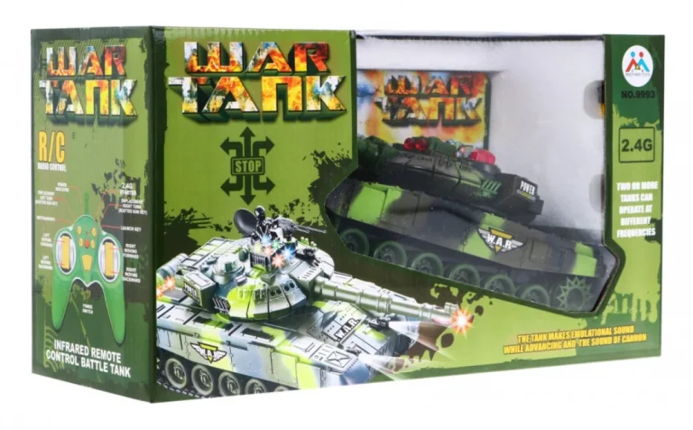 Rc Tenk Za Djecu 3+ S Pucanjem, Zeleni 8