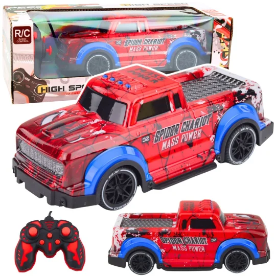 Rc Terenski Automobil Pauk Na Daljinsko Upravljanje, Crvena Svjetla 1