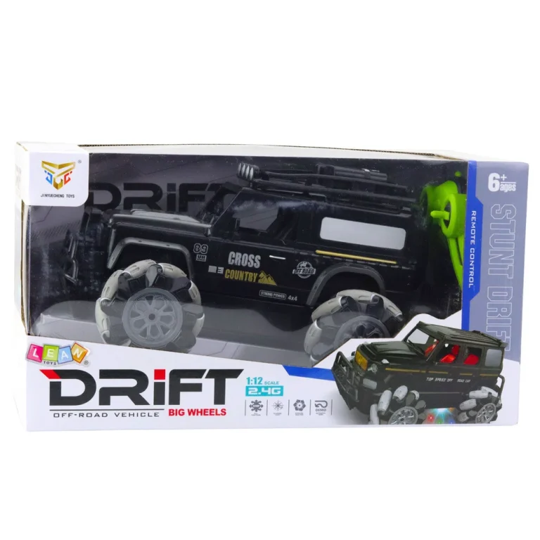 Rc Terenski Automobil S Daljinskim Upravljanjem, Rotacija Od 360°, 1:12, Crni 5