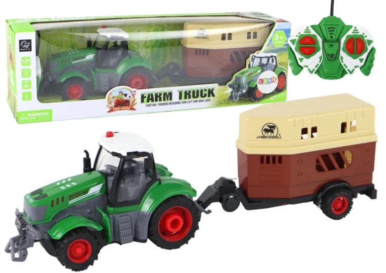 Rc Traktor S Prikolicom, Daljinsko Upravljanje 1:24 1