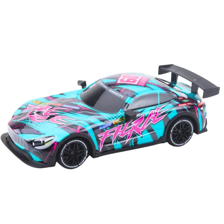 Rc Trkaći Auto S Osvijetljenim Tijelom Tirkizni 27 Mhz 2