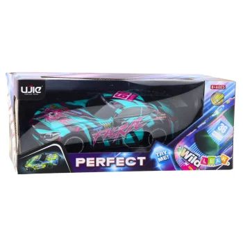 Rc Trkaći Auto S Osvijetljenim Tijelom Tirkizni 27 Mhz 4