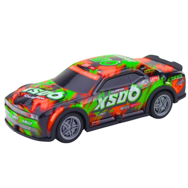 Rc Trkaći Auto Sa Svijetlećom Karoserijom, Narančasto Zeleni 2