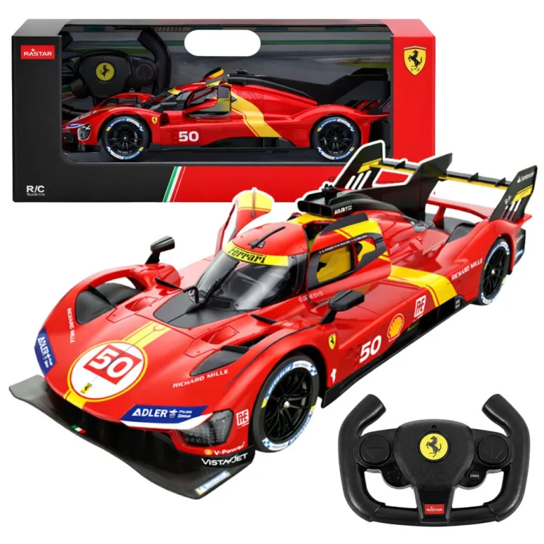 Rc Trkaći Automobil Ferrari 499p Rastar, Crveni, 1:24 1