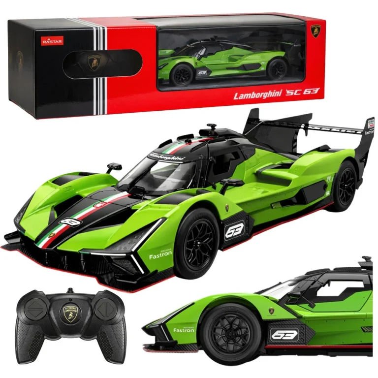 Rc Trkaći Automobil Lamborghini Sc63 Rastar, Zeleni, 1:24 1