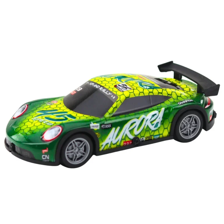 Rc Trkaći Automobil Na Daljinsko Upravljanje Sa Svijetlećim Zelenim Tijelom 2