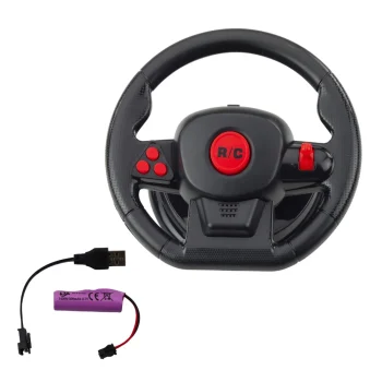 Rc Trkaći Automobil S Volanom, 1:12, Crvena, Svjetla I Zvuk 4