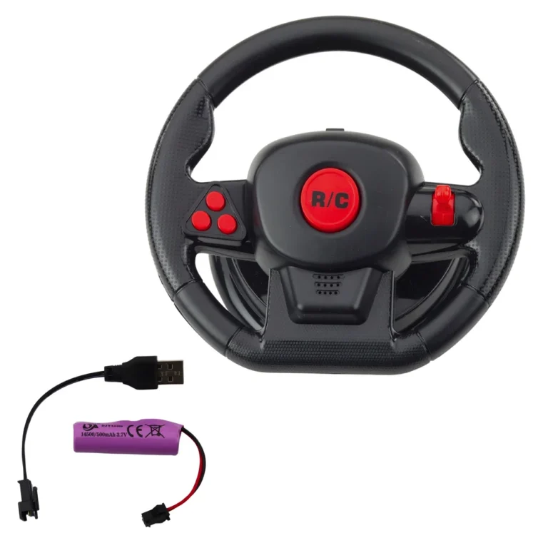 Rc Trkaći Automobil S Volanom, 1:12, Srebrna, Svjetla I Zvuk 4