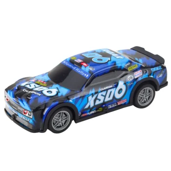 Rc Trkaći Automobil Sa Svjetlećom Karoserijom, Crno Plavi 2