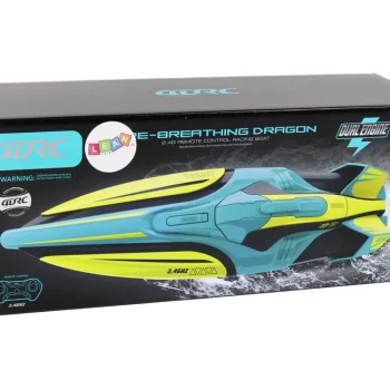 Rc Vodeni čamac 2.4g žuto Tirkizni Vodootporni Daljinski Upravljač 6