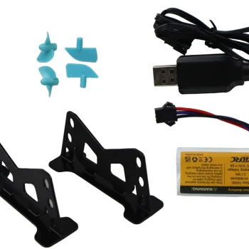 Rc Vodeni čamac 2.4g žuto Tirkizni Vodootporni Daljinski Upravljač 8