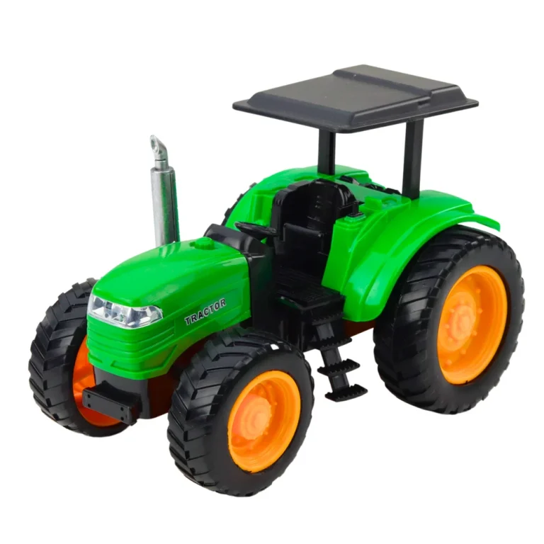 Rc Zeleni Poljoprivredni Traktor Na Daljinsko Upravljanje S Prikolicom 3