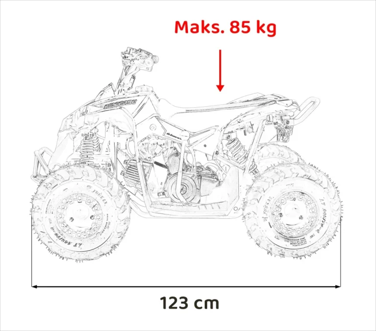 Renegade 110cc Benzinski Quad žuti 3
