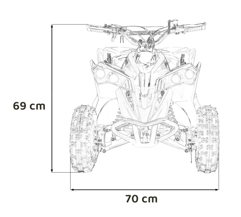 Renegade 49cc Benzinski Quad Crveni 2