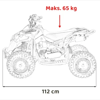 Renegade 49cc Benzinski Quad Crveni 3