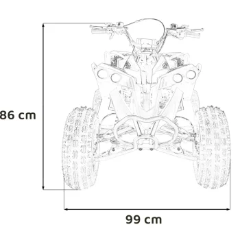 Renegade Hiperfect 125cc Benzinski Quad žuti 3