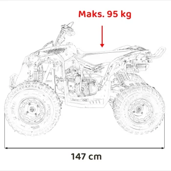 Renegade Hiperfect 125cc Benzinski Quad žuti 4
