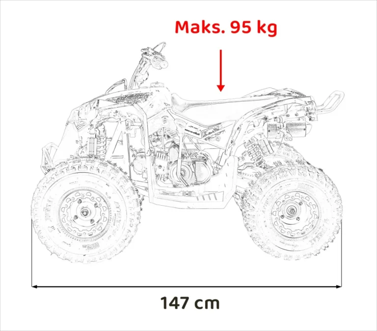 Renegade Hiperfect 125cc Benzinski Quad žuti 4