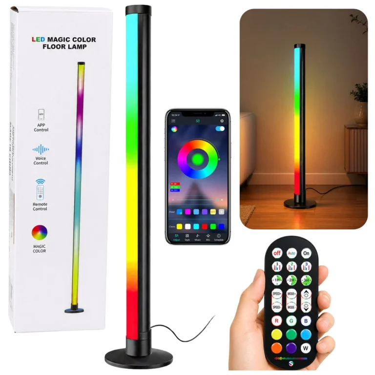 Rgb Led Kutna Podna Lampa S Aplikacijom, 90 Cm 1
