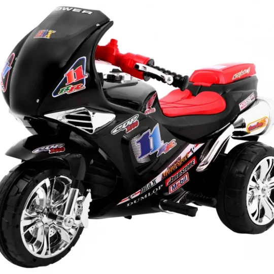 Rr1000 Električni Tricikl Za Djecu Crni + Zvuci + Svjetla + Prostor Za Pohranu, Crna Motor Na Akumulator 1