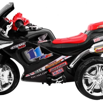 Rr1000 Električni Tricikl Za Djecu Crni + Zvuci + Svjetla + Prostor Za Pohranu, Crna Motor Na Akumulator 3