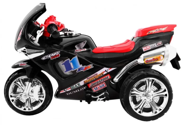 Rr1000 Električni Tricikl Za Djecu Crni + Zvuci + Svjetla + Prostor Za Pohranu, Crna Motor Na Akumulator 3